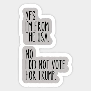 Anti Trump Sticker